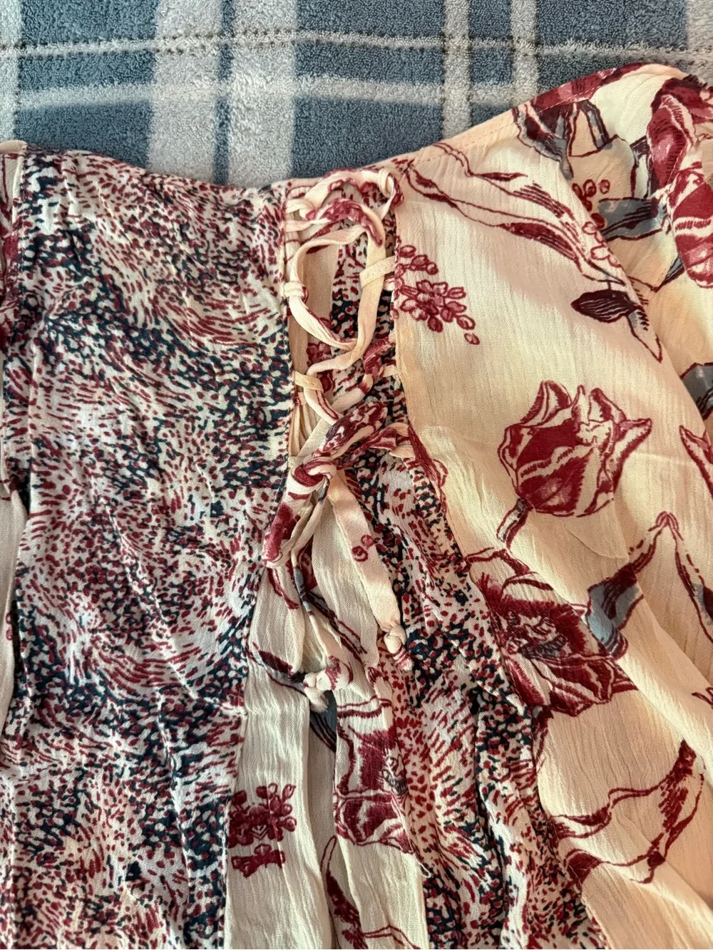 Free People Boho Floral Romper Size L